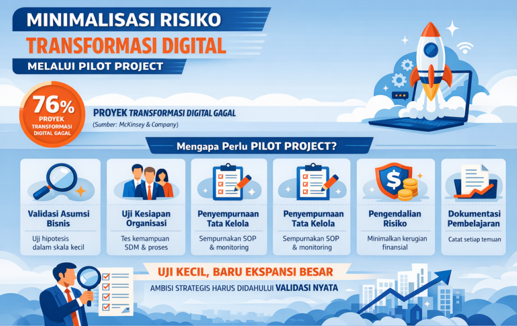Minimalisasi Risiko Transformasi Digital melalui Implementasi Pilot Project